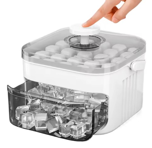 Ice maker with lid - ,, portable