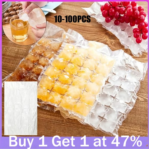 100 ice cube - freezer, bags